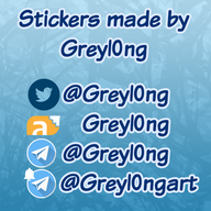 Greylong Saber Sabertooth Sticker // 512x512 // 191.3KB
